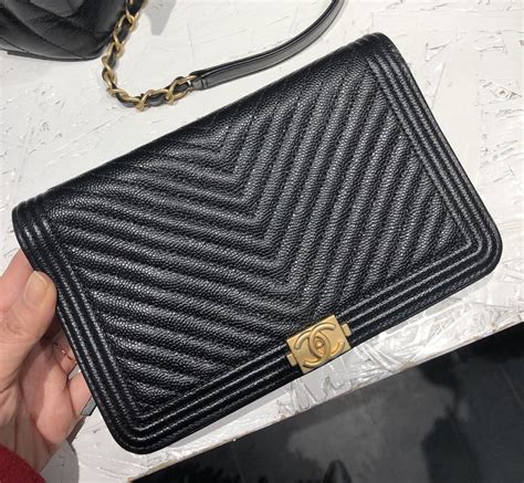 chanel woc boy chevron|chanel boy woc 2019.